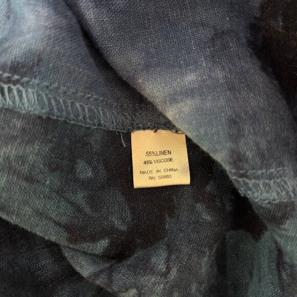 For Cynthia Womens Midi Linen Dress Size S Lagenlook Asymmetrical Cowl High Low - Picture 9 of 10